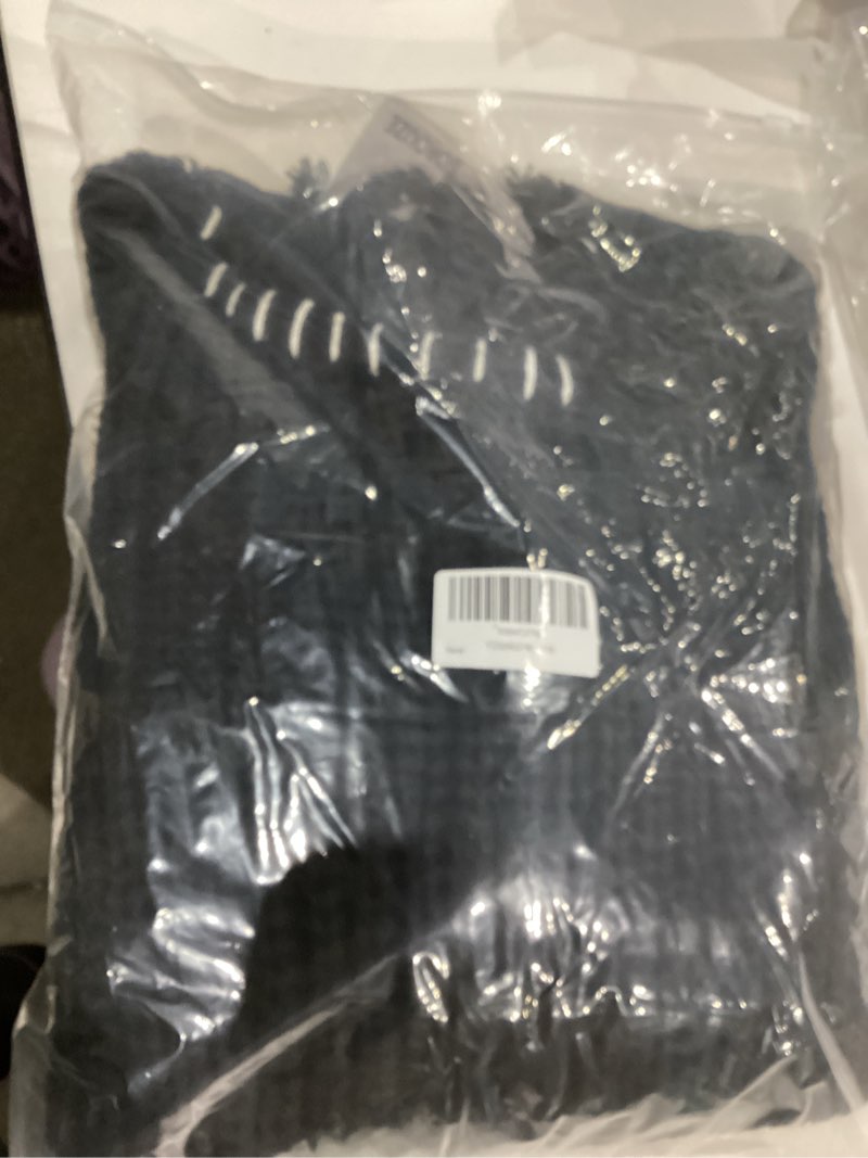 Condition photo showing New/Like New for Women's Casual Long Sleeve Sweater 2025 Fall Outfits Trendy Medium Black