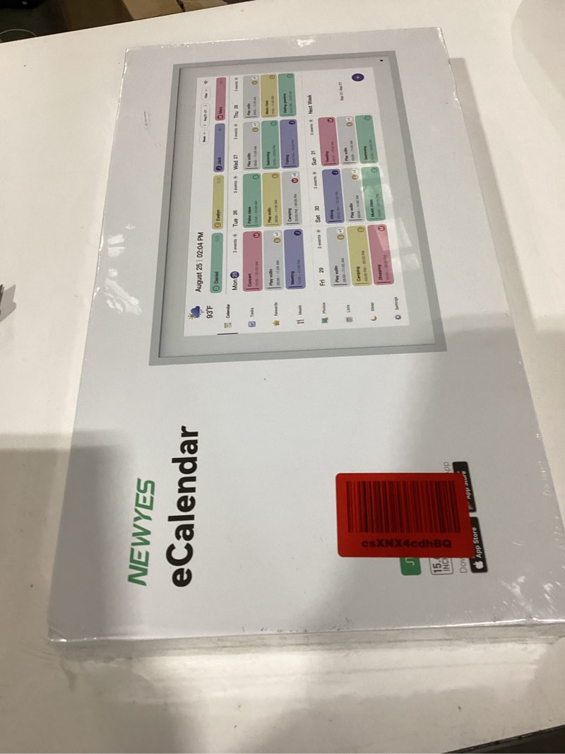 Condition photo showing New/Like New for digital calendar schedual planning calendar, chore chart task & rewards for parent-child 1920 x 1080p full hd interactive touchscreen smart family planner, wall & desk mountable (white, 15.6inch)