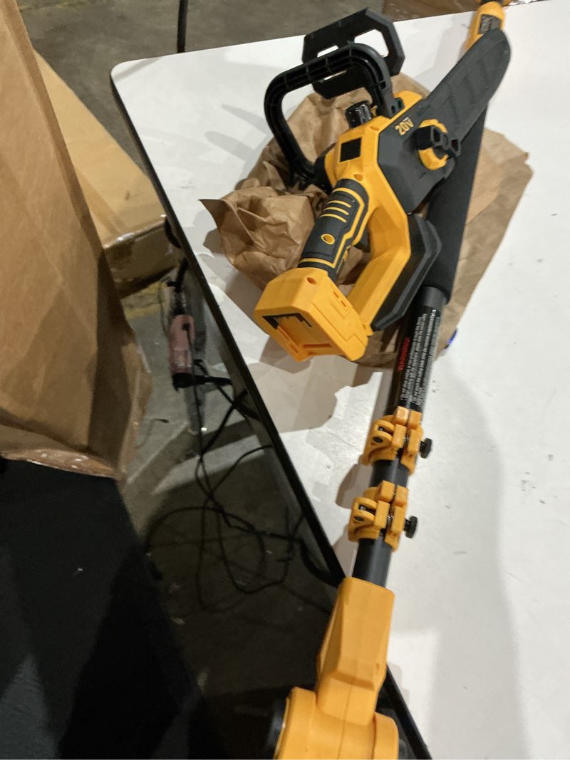 Condition photo showing As Is for 20v max xr cordless pole saw kit