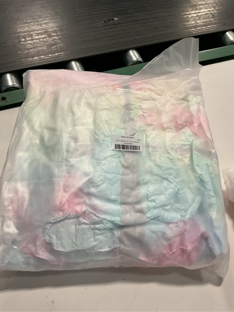 Condition photo showing New/Like New for Soft Plush Thick Bubble Blanket, Faux Rabbit Fur Throw Blanket for Couch Bedroom Living Room, Fluffy Cozy Throw Blanket (Rainbow, Twin(60" x 80"))