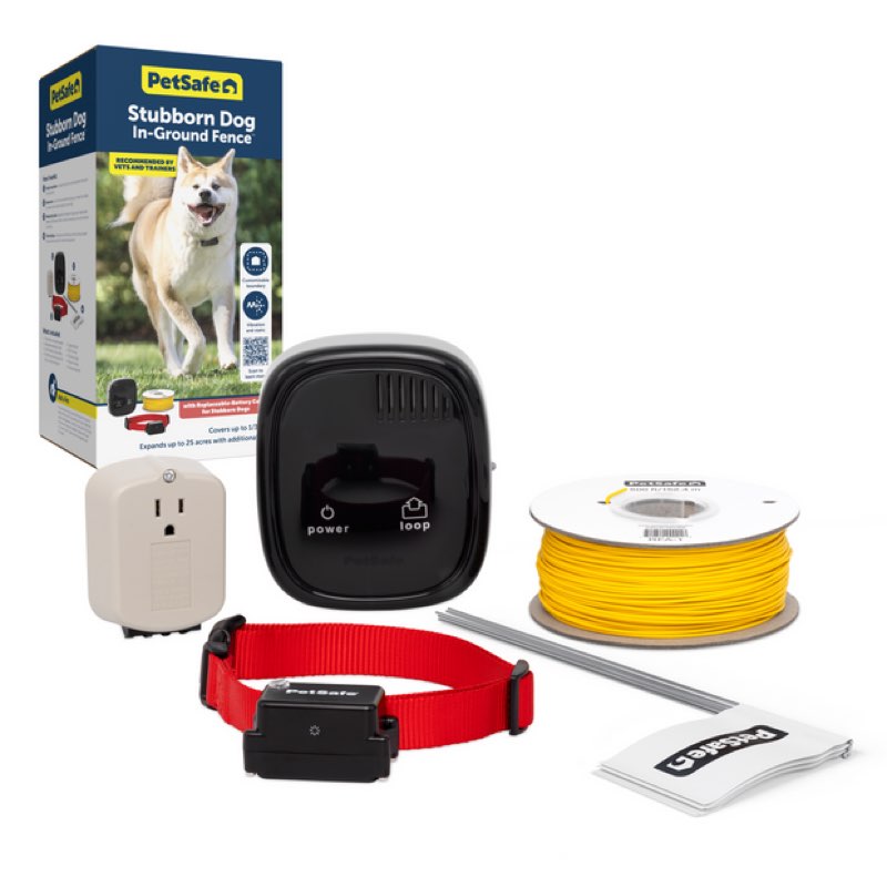 PetSafe Stubborn Dog In-Ground Fence - Invisible Pet Containment Kit - Covers Up to 1/3 Acre with 50