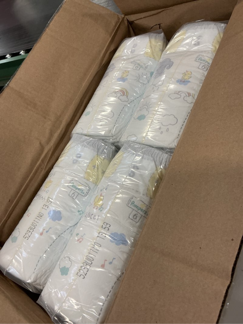 Condition photo showing New/Like New for Pampers Swaddlers Diapers, Size 6 (23-44 lbs), 108 Count, Absorbent, Keeps Baby Dry and Comfortable, Skin Safe Disposable Baby Diaper (Packaging May Vary) Size 6 108