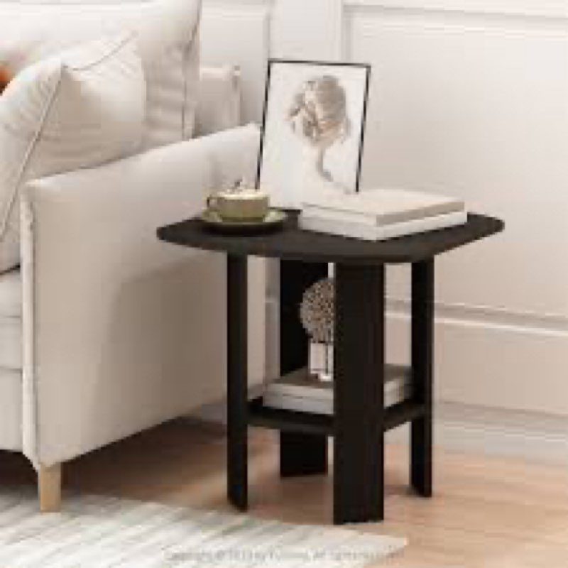 Lavish Home 80-FNT-3 Traditional Nesting Tables, Black - Set of 3