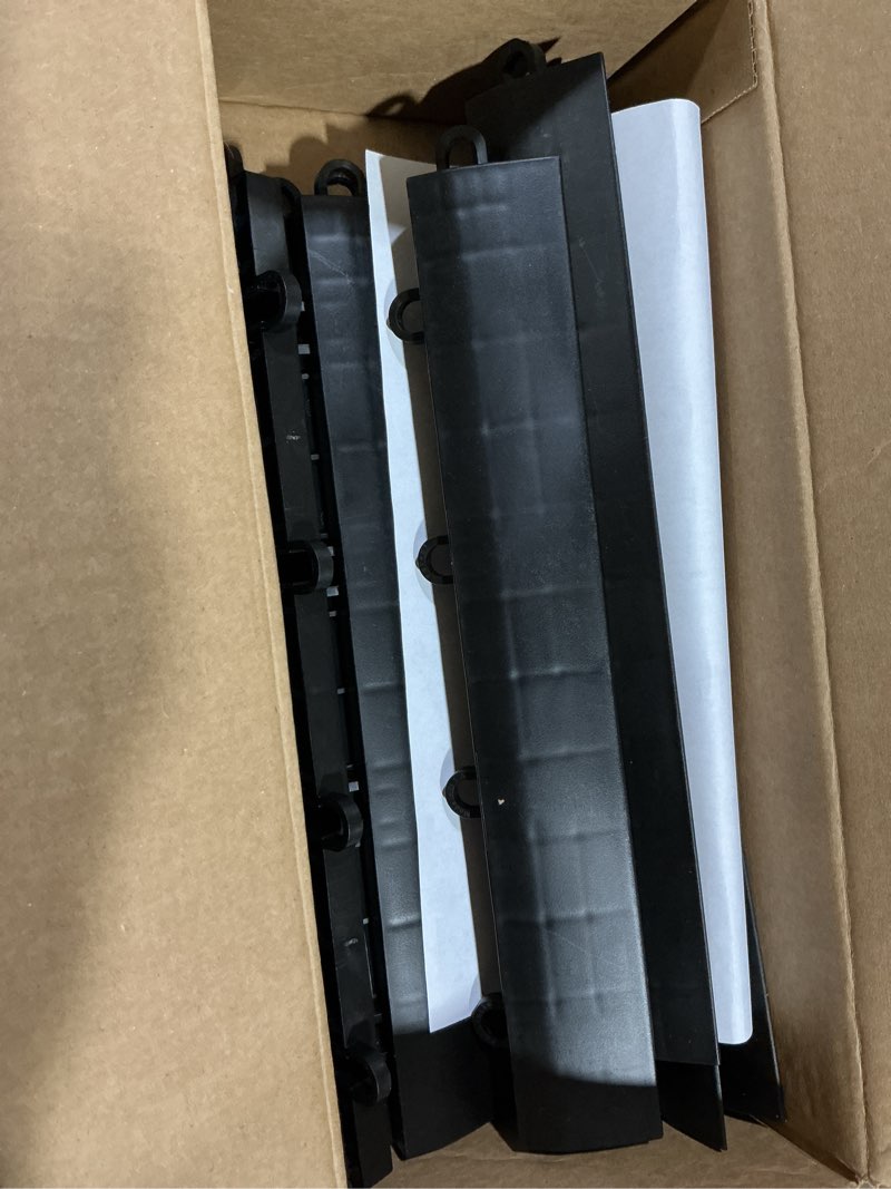 Condition photo showing Good Condition for Big Floors Female Transition Edge Kit, Durable Interlocking Modular Garage Floor Edging, Compatible with RaceDeck, GarageTrac and GarageDeck Products, (11 Piece), Black Female Edge Kit Black