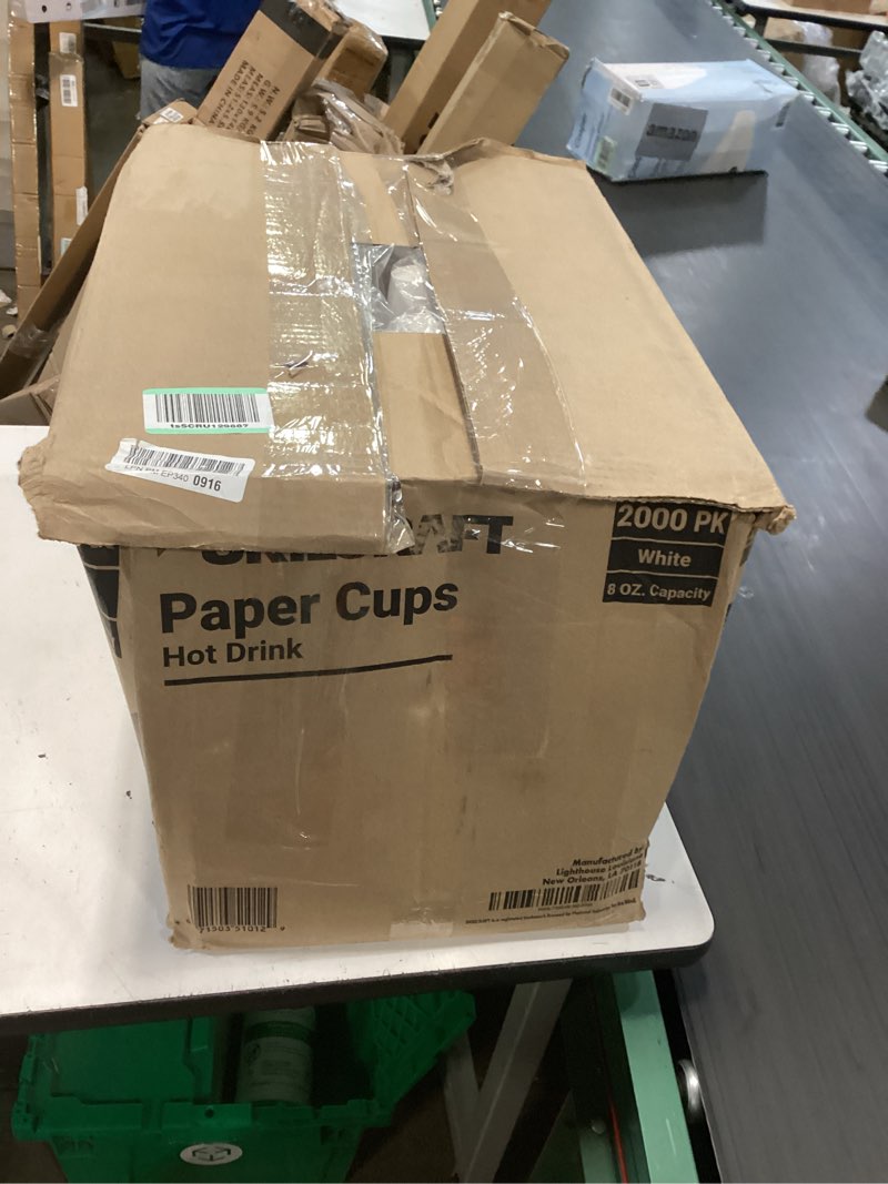 Condition photo showing New/Like New for disposable paper cup - hot liquids - 8 oz - white 2000