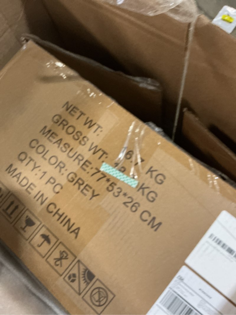 Condition photo showing Good Condition for Gaming Chair,Fabric Computer Chair with Pocket Spring Cushion,400 lb Load Capacity,Ergonomic Office Chair with Footrest,Height Adjustable Video Gamer Chair with Lumbar Support (Grey) Grey No Massage