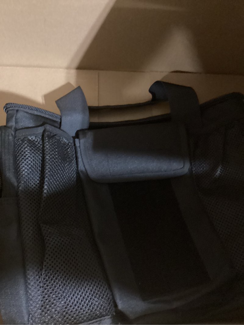 Condition photo showing Good Condition for Law Enforcement Patrol Bag, Tactical Car Front Seat Organizer with MOLLE Webbing, Large Capacity Police Duty Gear Bag, Black