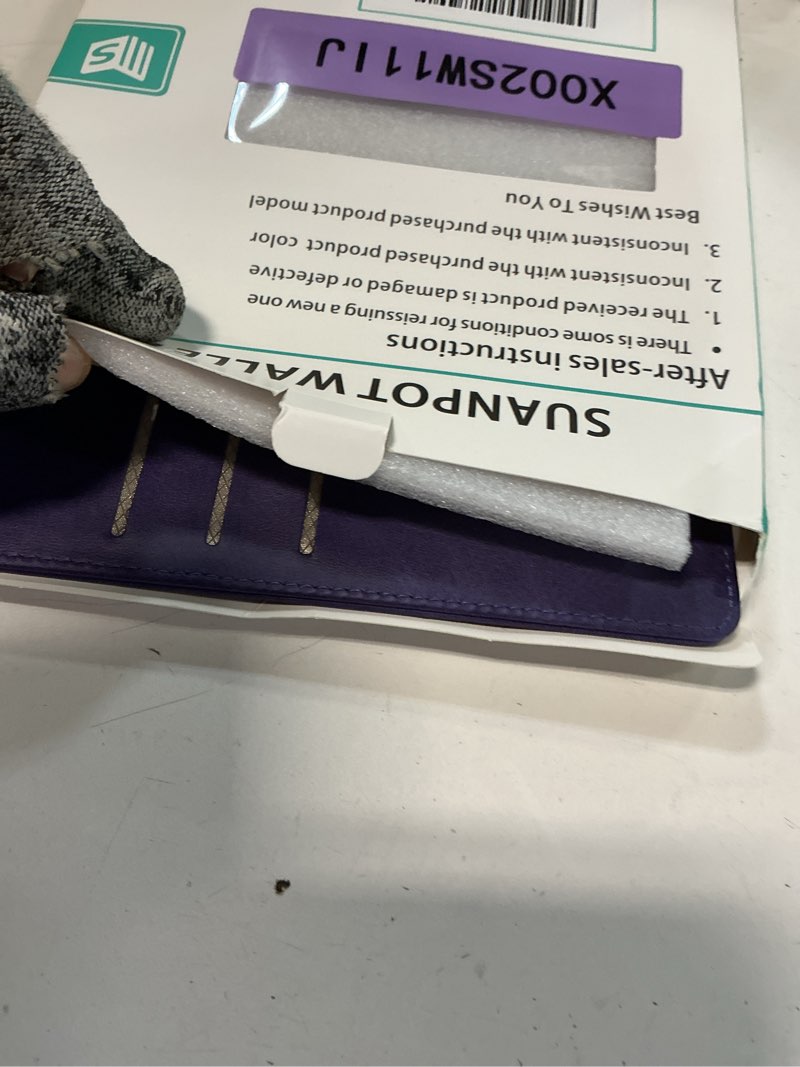 Condition photo showing Good Condition for SUANPOT for Samsung Galaxy S20 6.2"(NON S20+/S20 Ultra) with RFID Blocking Leather Wallet case Credit Card Holder,Flip Folio Book Phone case Shockproof Cover Women Men for Samsung S20 case Wallet Purple