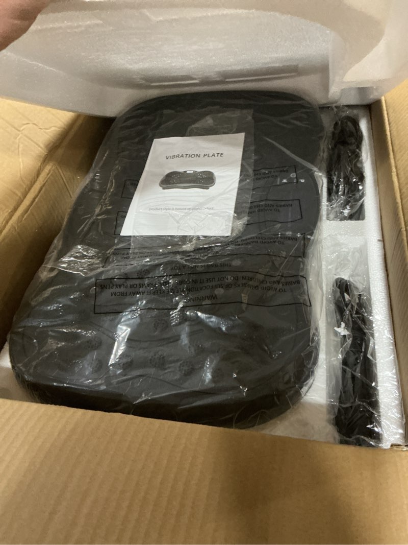 Condition photo showing Good Condition for Vibration Plate Exercise Machine, Lymphatic Drainage Machine for Weight Loss, Lymphatic Drainage & Muscle Recovery, Multiple Speeds with Bluetooth & Remote, Max User Weight 330lbs