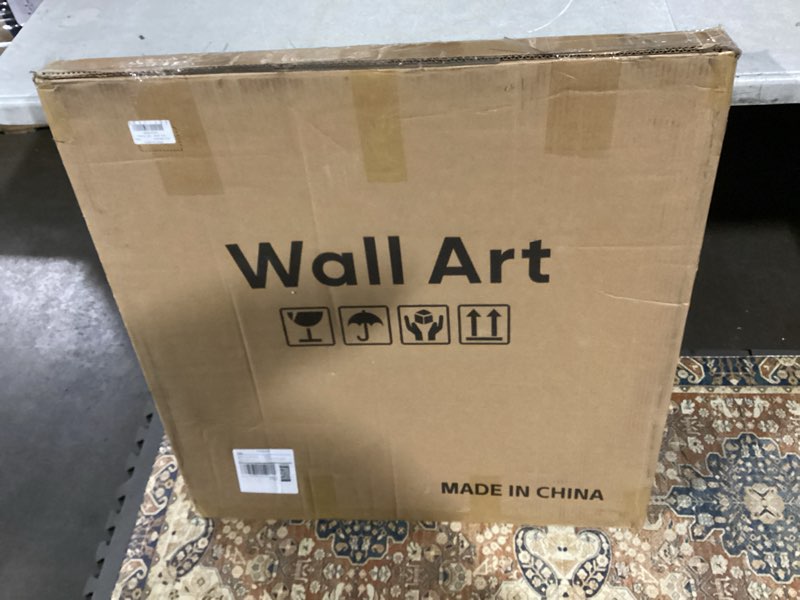 Condition photo showing Good Condition for Troartos LED Galaxy Space Wall Art for Living Room, Large Modern Lighted Planet Artwork for Walls, Minimalist Dimmable Nebula Lighted Wall Decor for Hallway, Dining Room, Bedroom, Office, 30x30 Inch 29.5"L x 29.5"W Galaxy Wall Art