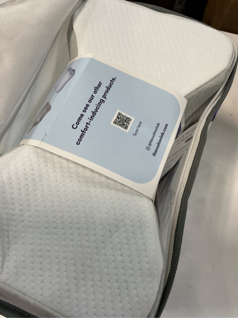 Condition photo showing Good Condition for c cushion lab extra support orthopedic knee pillow for side sleepers - healthy alignment leg pillow for sleeping - hip, pregnancy, sciatica, & back pain relief - memory foam contour wedge - large size