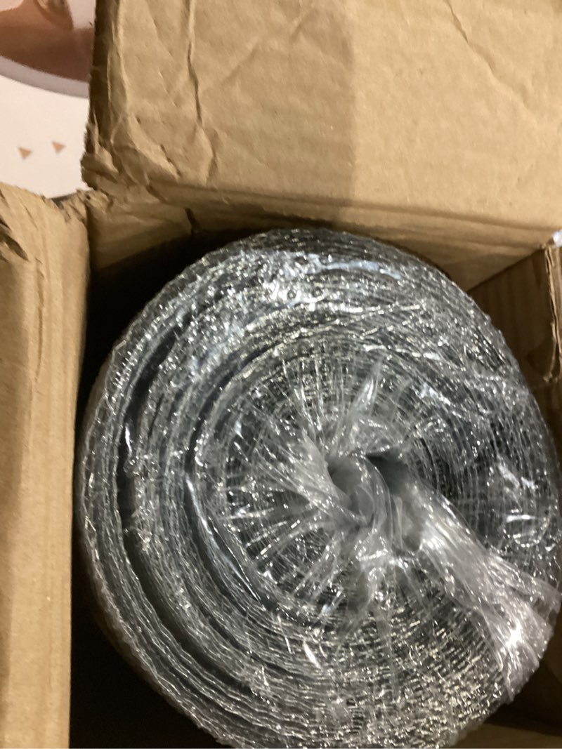 Condition photo showing As Is for 16in x 50ft hardware cloth 1/8 inch 27ga hot dipped galvanized after welding, chicken coop wire fence, welded metal fencing roll mesh for bee screen garden plant poultry animal netting cage