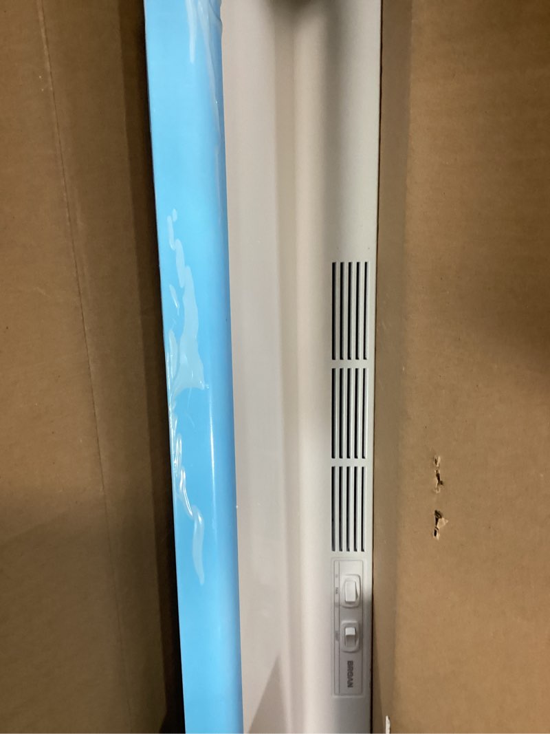 Condition photo showing Good Condition for broan-nutone 413001 non-ducted ductless range hood with lights exhaust fan for under cabinet, 30-inch, white white 30-inch