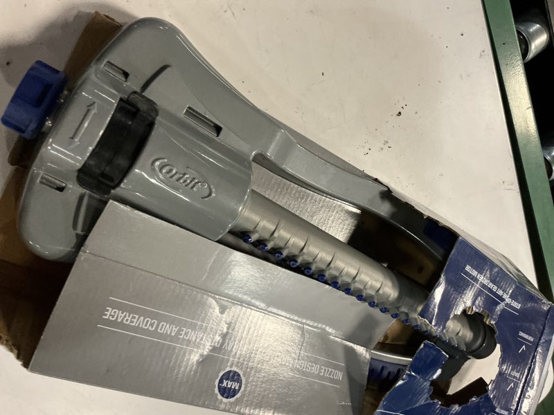 Condition photo showing Good Condition for orbit orbit max 4000-sq ft oscillating sled lawn sprinkler