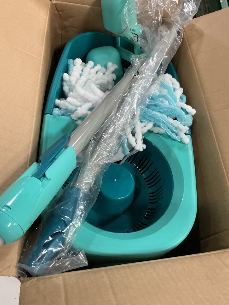Condition photo showing Good Condition for Leifheit Clean Twist Spin Mop and Bucket Set with Rollers | Telescopic Handle, 360° Joint, Spin-Dry System | Easy Glide Wheels | Blue Clean Twist 2.0 Mobile Single