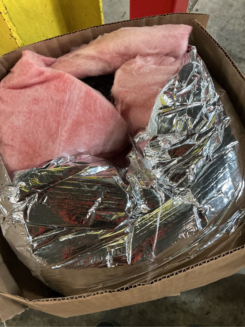 Condition photo showing As Is for master flow 8 in. x 25 ft. insulated flexible duct r6 silver jacket
