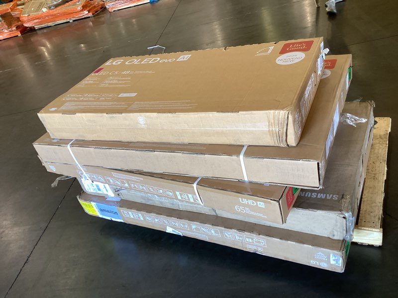 Five untested tvs 