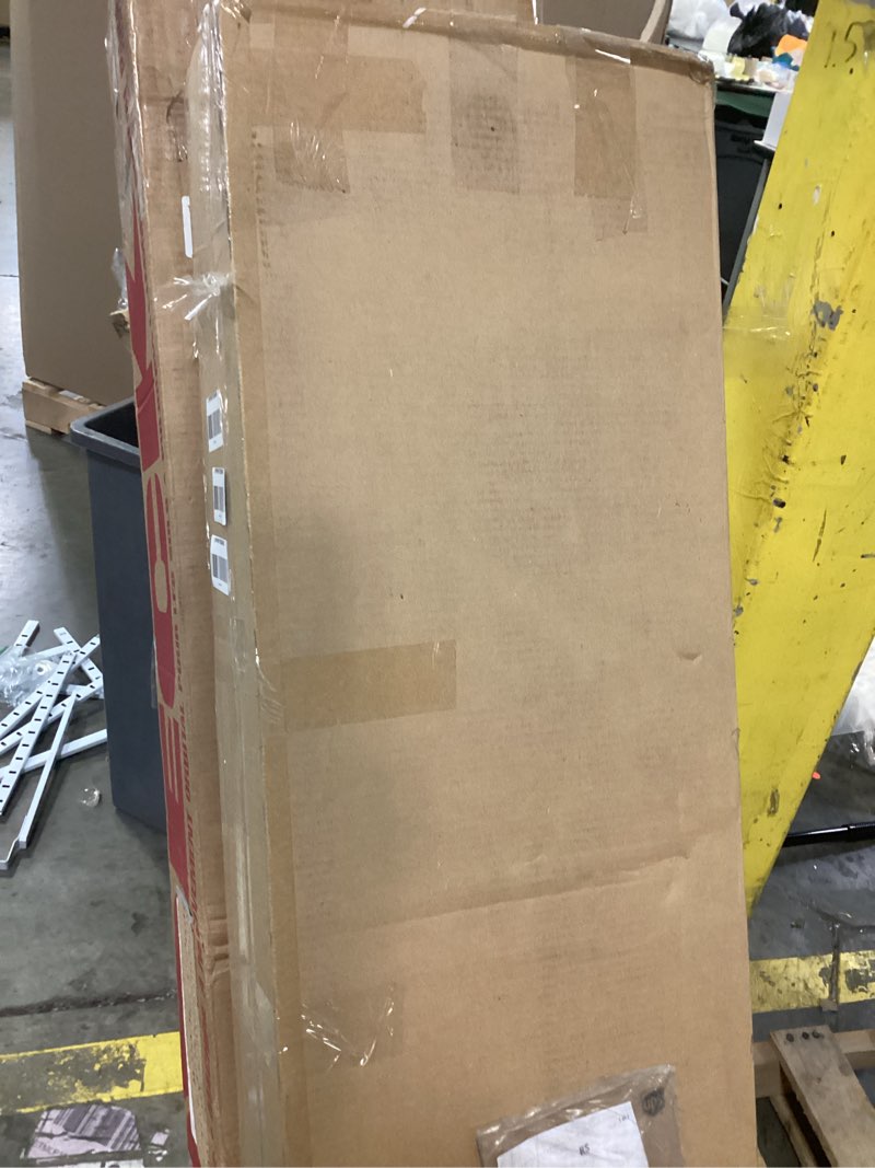 Condition photo showing As Is for Plank+Beam Modern Solid Wood Console Table, 46 Inch, Sofa Table, Narrow Entryway Table for Hallway, Behind The Couch, Living Room, Foyer, Easy Assembly, Black 46 Inch Table Black