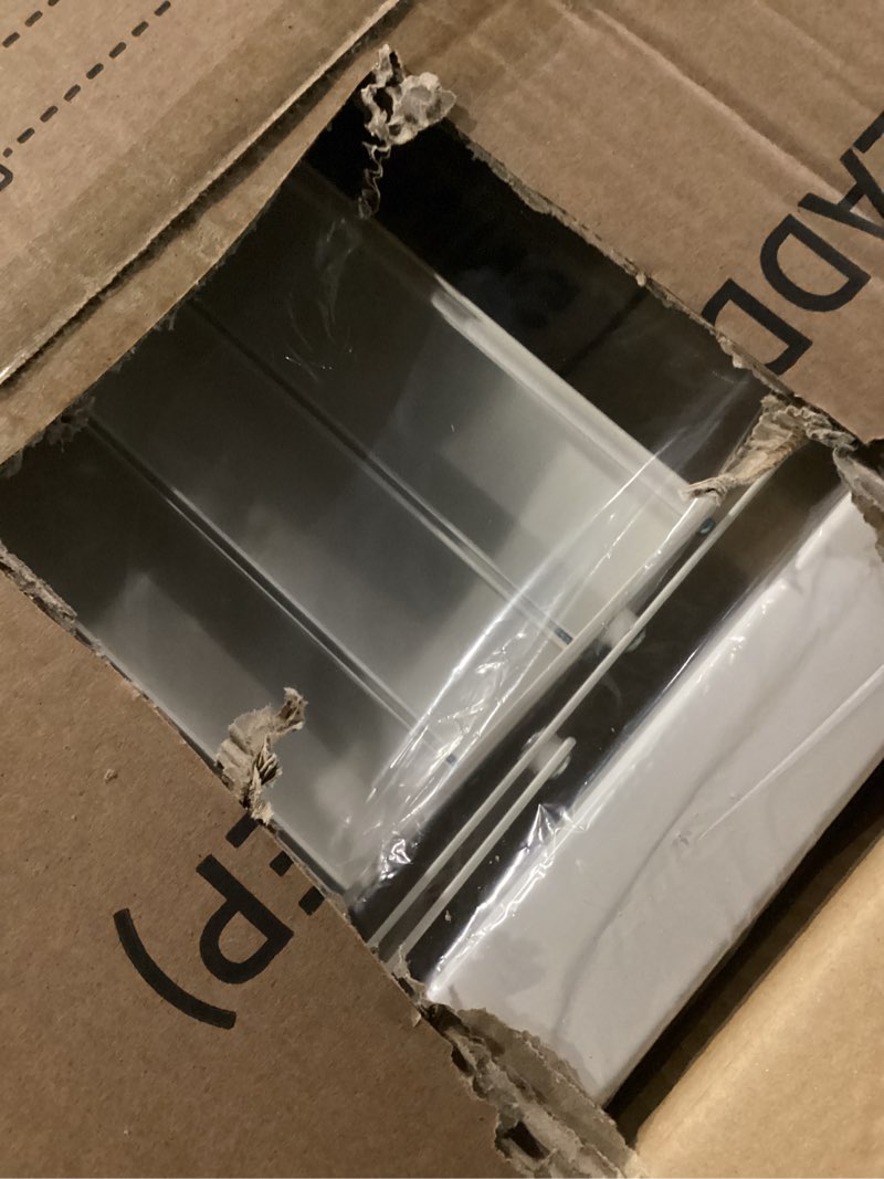 Condition photo showing New/Like New for HillhutApex 3 Step Foldable Aluminum Step Ladder with Handgrip, Anti-Slip Pedal, 330 lbs Capacity, Lightweight & Portable for Home, Kitchen, Office, Garage (White) White 3 Step With Handrail