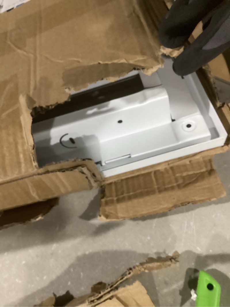 Condition photo showing Good Condition for 2Pack EZ-FLO 12 x 24 Inch (Duct Opening) Return Air Vent Cover for Wall or Ceiling, Solid Steel Return Air Filter Grille, HVAC Vent Cover, White, 61668 12 in. x 24 in. 2Pack