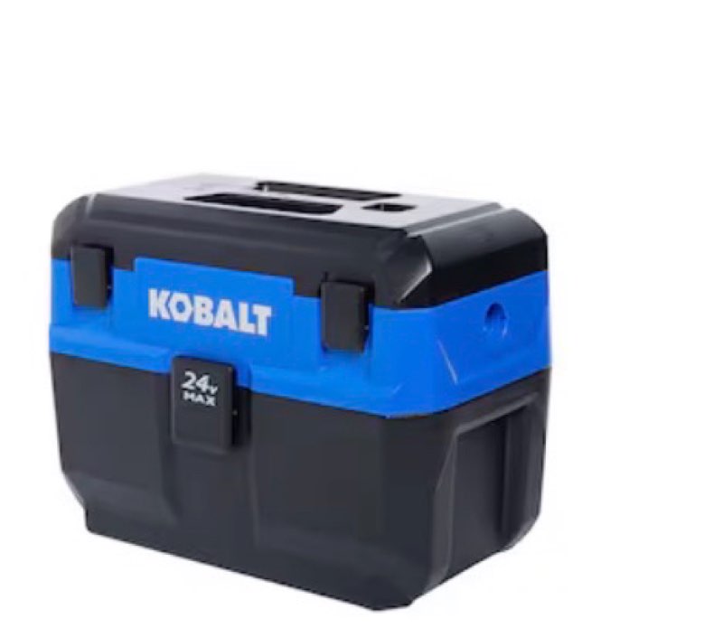  Kobalt 24-volt 3-Gallon 1 HP Cordless Wet/Dry Shop Vacuum with Accessories