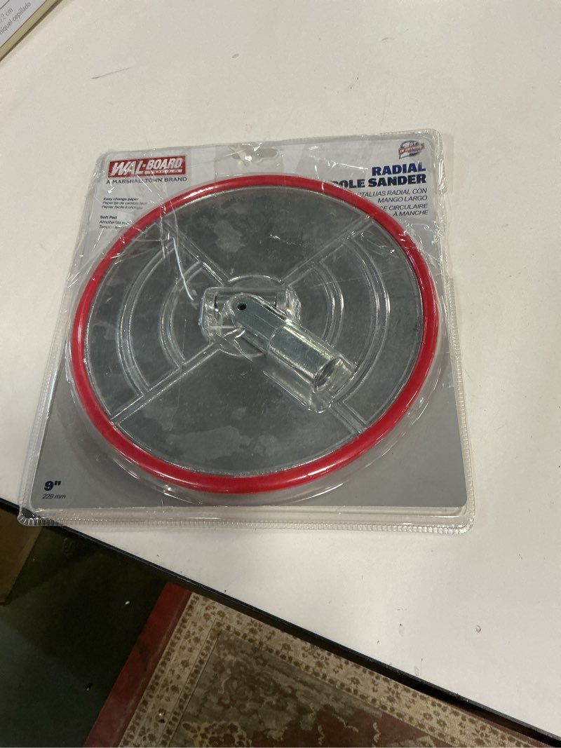 Condition photo showing Good Condition for WAL-BOARD TOOLS Radial Pole sander head 9-in x 9-in