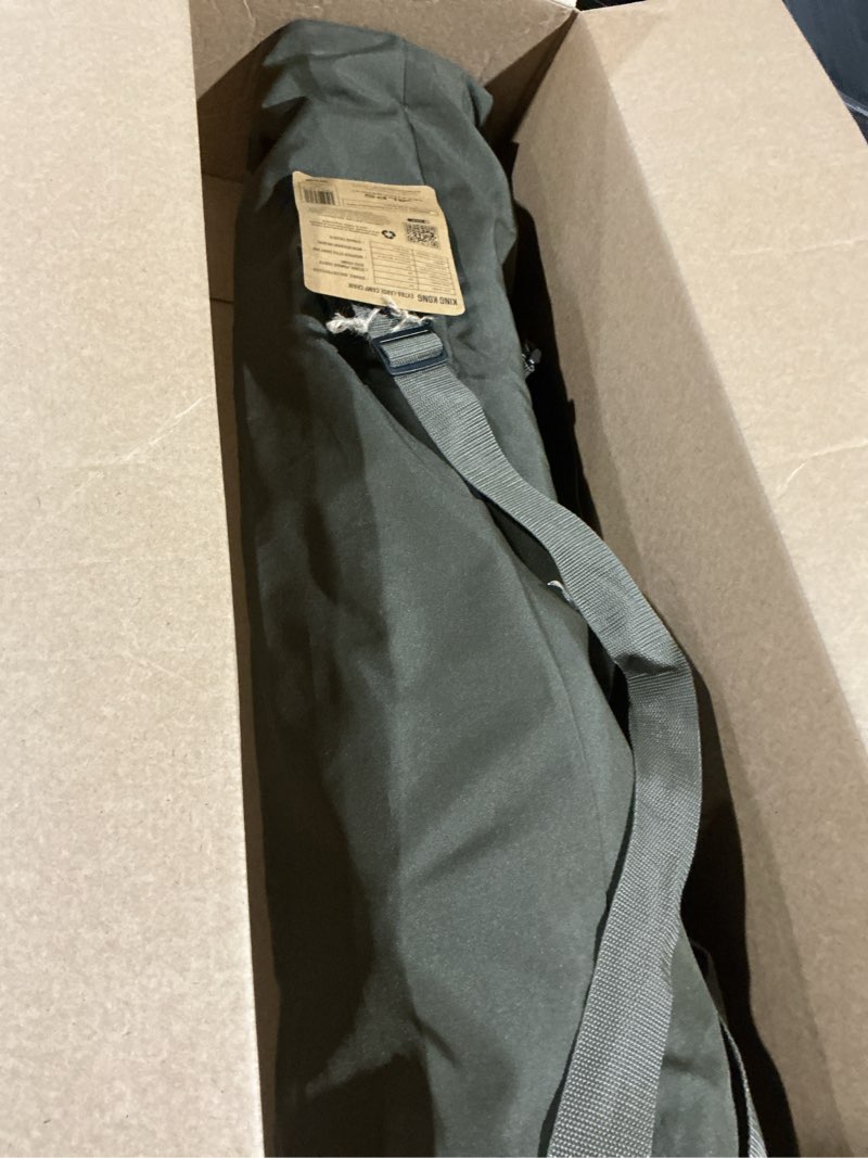Condition photo showing As Is for alps mountaineering king kong camping chairs for adults with mesh cup holders and pockets, built durable and reliable with compact foldable steel frame clay solid