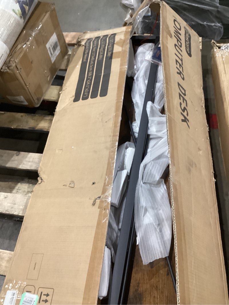 Coleshome 63 Inch Computer Desk, Modern Simple Style Desk for Home Office, Study Student Writing Desk, Vintage Vintage 63 Inches