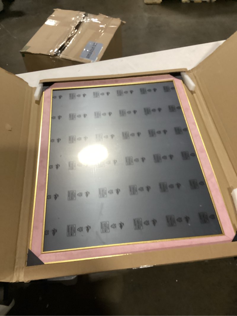 Condition photo showing Good Condition for Suede 18x24 Frame - Single Frame, Christmas Elegant Pink 18 x 24 Poster Frame, 18x24 Picture Frame for Artwork Puzzles Photos and Movie Posters Pink 18" x 24"