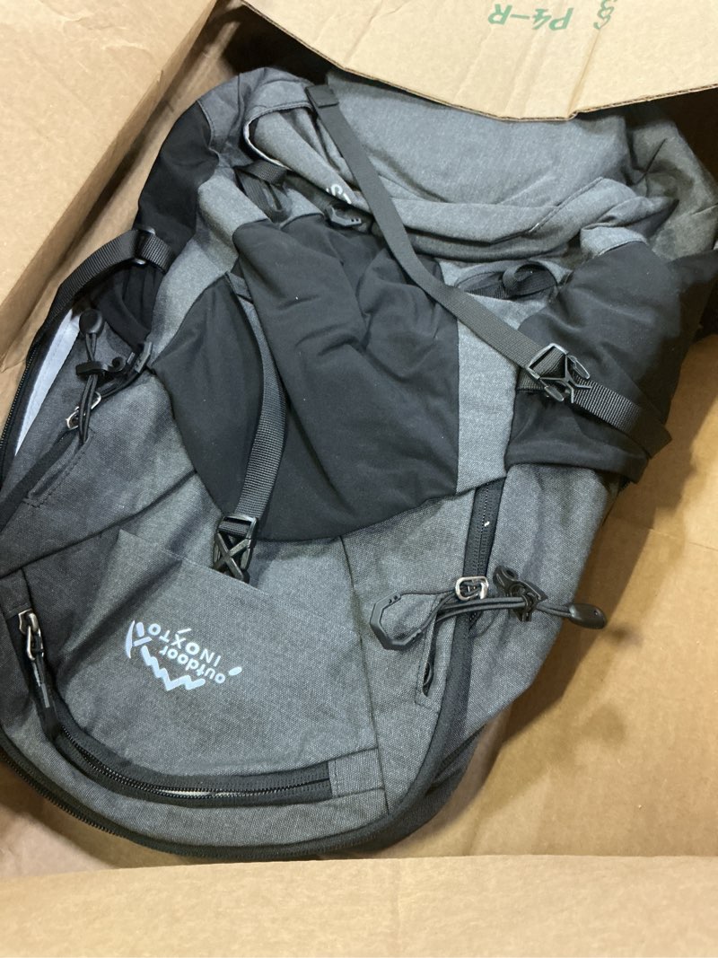 Condition photo showing Good Condition for ix inoxto hiking backpack, 26l/40l waterproof hiking daypack with 3l water bladder and rain cover, lightweight travel camping backpack for men women (black) black 26l