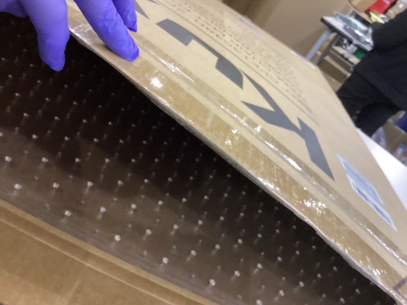 Condition photo showing Good Condition for Kuyal Office Chair Mat for Carpet, 2 Pack 36x 48 Clear Heavy Duty Computer Chair Mat, Under Desk Protector Carpeted Floors Mat, Easy Chair Movement,Ship Flat 1 36" X 48" 2Pack