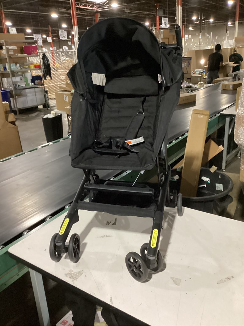 munchkin sparrow travel baby stroller for babies and toddlers, ultra compact and lightweight, great for airplane and everyday car trips, black