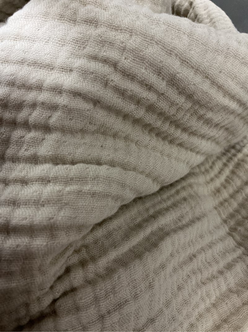 Condition photo showing Good Condition for organic cotton gauze duvet cover, queen, dune