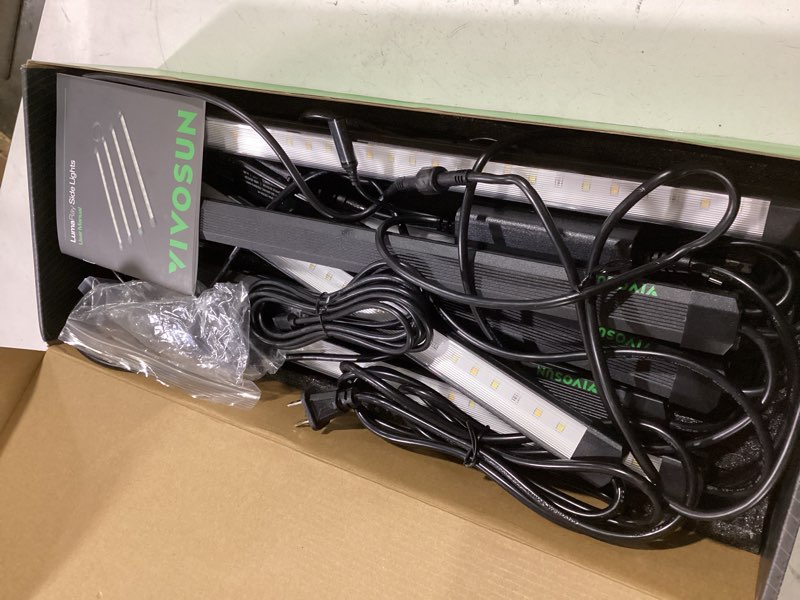 Condition photo showing Good Condition for vivosun lumaray led grow light bars 16”(8-bar), full spectrum side lighting with 60% red light up to 25% yields for grow tents, greenhouses, magnet reliability upgraded, sgs compatible 8 pack