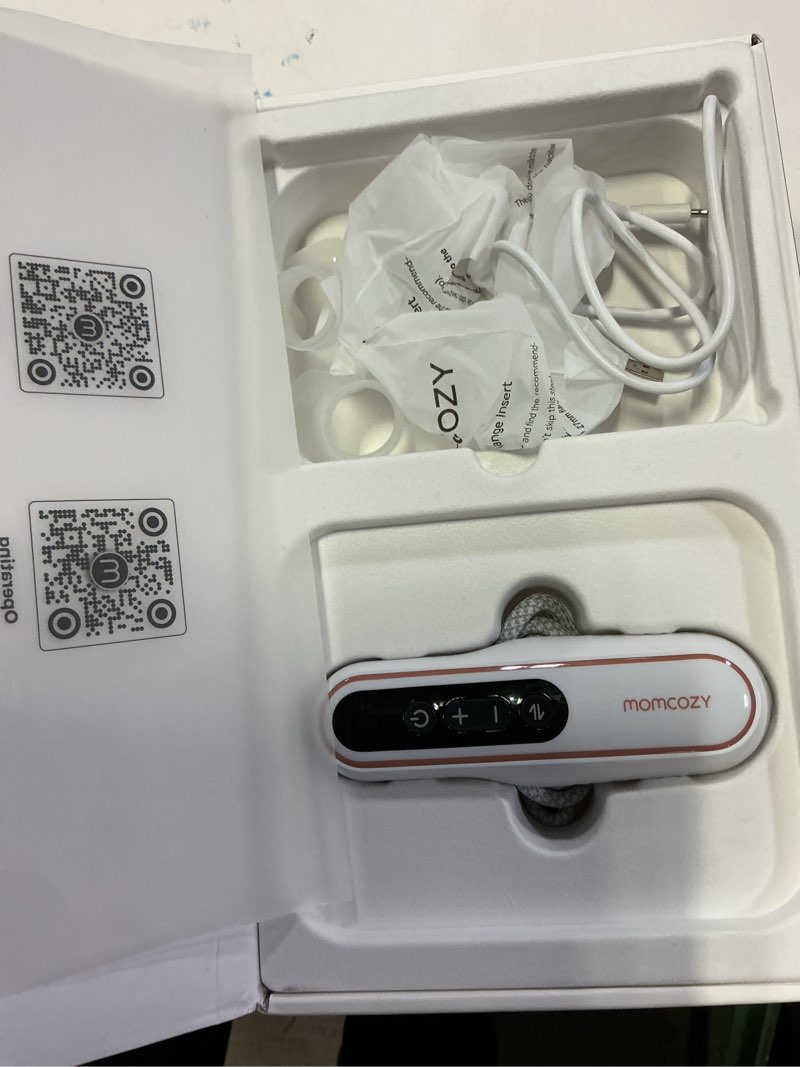 Condition photo showing Good Condition for Momcozy Breast Pump V2 Pro Ultra-Lightweight, Hands-Free & Portable Wearable Pump with Upgraded Integrated DoubleFit Flange, Quiet & Leak-Proof Electric Pump, 3 Modes|9 Levels, 17/19/21/24mm V2 Pro Cozy Red