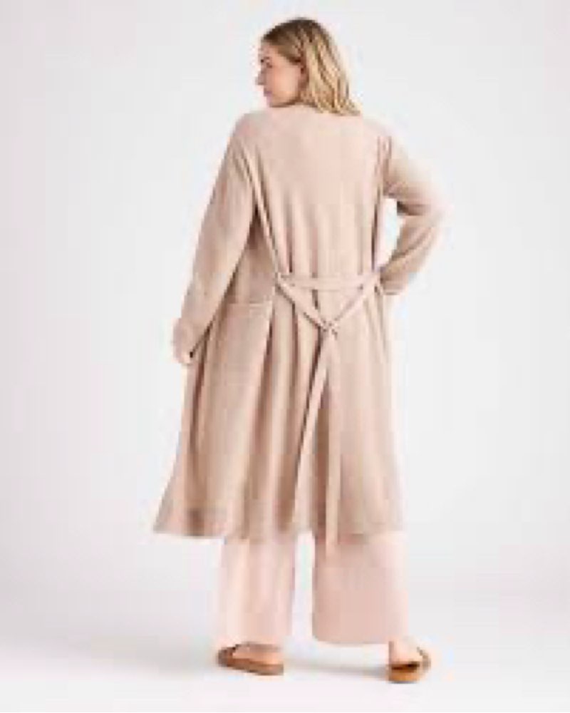 quince mongolian cashmere duster cardigan sweater l  oarmeal 