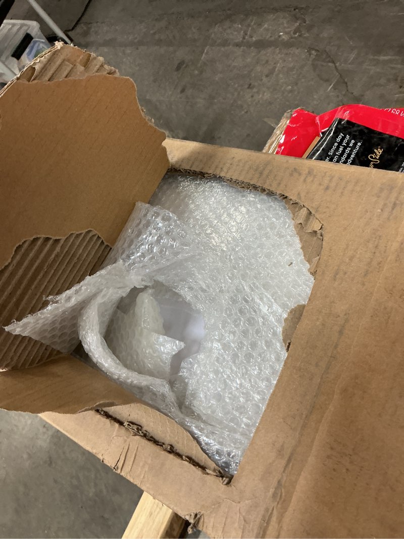 Condition photo showing New/Like New for 28in x 84in MDF Sliding Barn Door with 5ft Barn Door Hardware Kit & Handle, Pre-Drilled Holes Easy Assembly -Solid Barn Door Slab Covered with Water-Proof PVC Surface, White, H-Frame 28'' x 84'' White