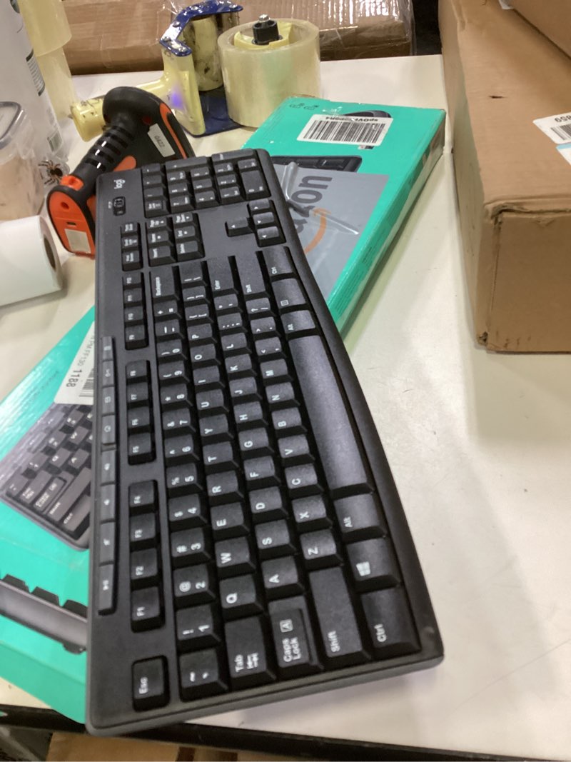 Condition photo showing Good Condition for ((Incomplete))Logitech MK270 Wireless Keyboard and Mouse Combo for Windows, 2.4 GHz, 8 Multimedia Keys, PC, Laptop, Wireless Keyboard Compact Mouse Combo - Black Black 1 Pack Combo