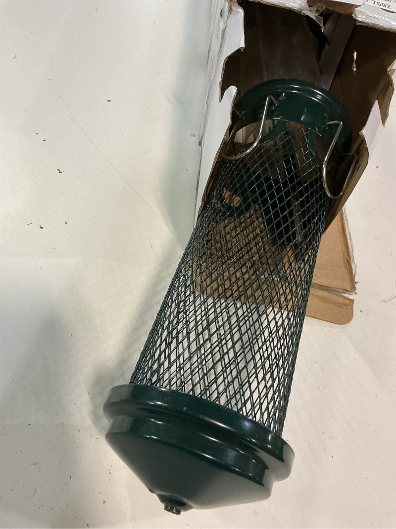 Condition photo showing As Is for squirrel buster classic squirrel-proof bird feeder w/4 feeding ports, 2.4-pound seed capacity