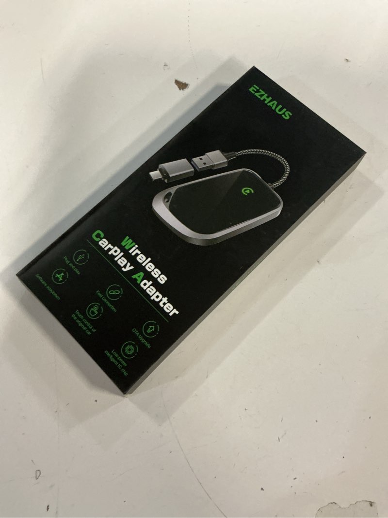 Condition photo showing Good Condition for EZHAUS Wireless CarPlay Adapter, 2025 Upgraded Plug & Play Convert Wired to Wireless for iPhone, Low Latency Car Play Adapter Wired CarPlay to Wireless, Mini Car Play Dongle for iOS 10+(Black Gray)