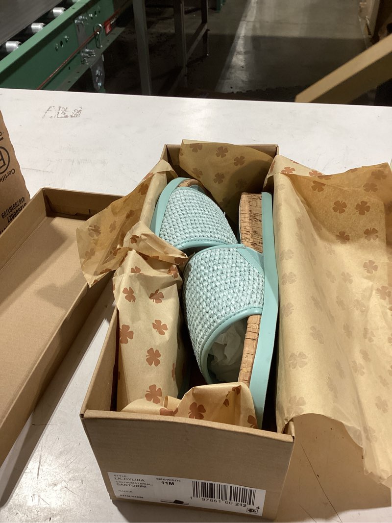 Condition photo showing New/Like New for Lucky Brand womens Dylina 11 Santorini Raffia