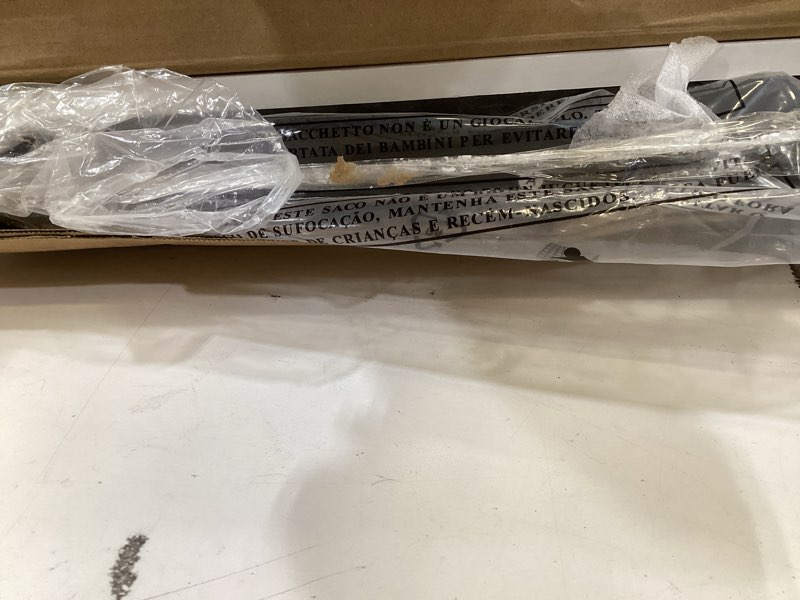 Condition photo showing As Is for shw mission 55-inch home office computer desk, black black 55-inch