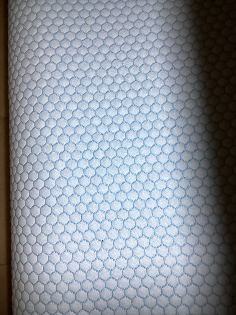 Condition photo showing Good Condition for Anvo Memory Foam Pillow, Neck Contour Cervical Orthopedic Bed Pillow for Sleeping Side Back Stomach Sleeper, Ergonomic Design for Neck and Shoulder Pain Relief, Blue White, Firm Blue White FIRM - Standard (24 x 13.4 x 4.7 inches)