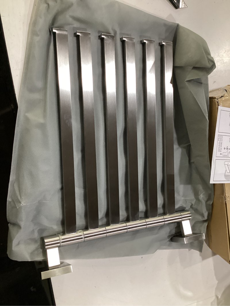 Condition photo showing Good Condition for alise swivel towel rack, 6-arm towel bar, space saving towel rack wall mount drying towel holder, swing out towel holder for bathroom kitchen toilet, square sus304 stainless steel, brushed nickel 6-bars-square brushed nickel