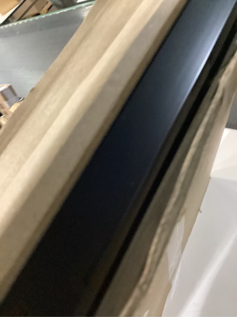 Condition photo showing As Is for lavie home 20x27 picture frame for wall display, 20x27 black picture frame with hd plexiglas, 20 x 27 poster frame 1 pack, display frame for vertical or horizontal, classic collection