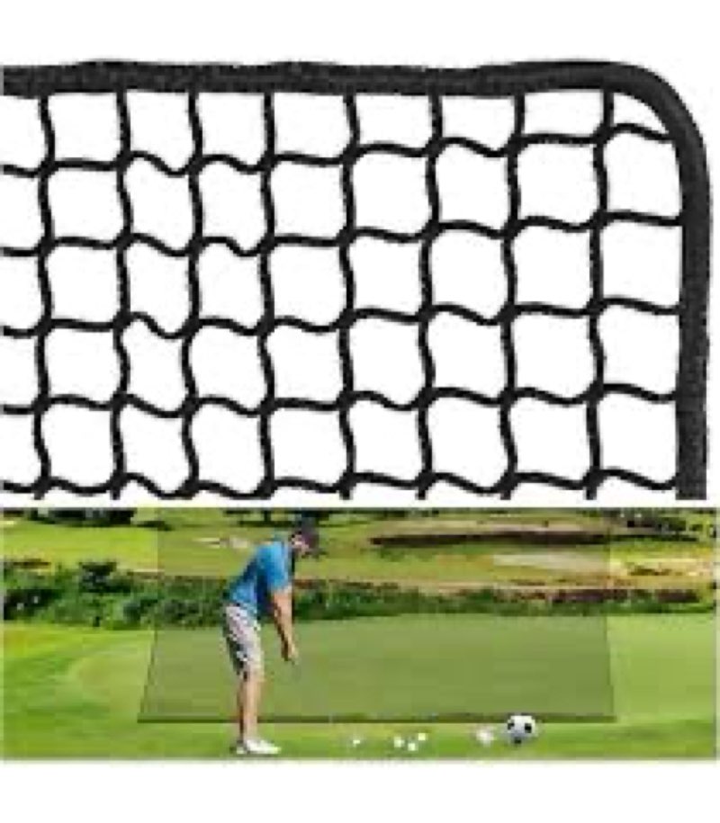 Parslue Golf Practice Net,15X30ft Heavy Duty Nylon Golf Hitting Net,Golf Net Outdoor Indoor with Wir