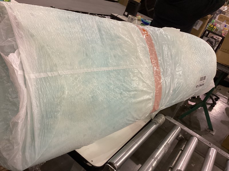 Condition photo showing As Is for 3 Inch Mattress Topper Twin, Gel Memory Foam Infused Bed Toppers, Ventilated Soft Mattress Pads for Pressure Relief, CertiPUR-US Certified, Blue 3 Inch Twin