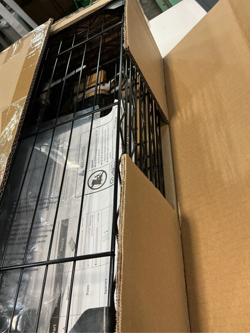 Condition photo showing Good Condition for homefort 5-shelving unit, adjustable wire shelving, metal wire shelf rack organizer for kitchen, pantry, closet, bathroom, laundry, black,21" w x 11" d x 53" h black 21"w x 11"d x 53"h