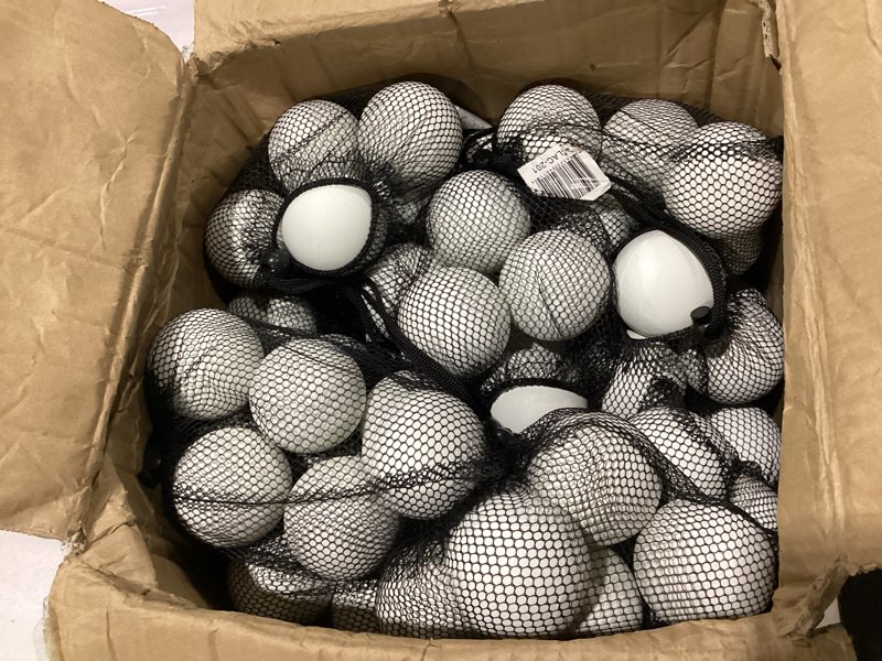 Case of 96 – FlexWell Therapy Ball Sets – White – Bulk Mesh Packs for Deep Tissue Massage, Myofascia