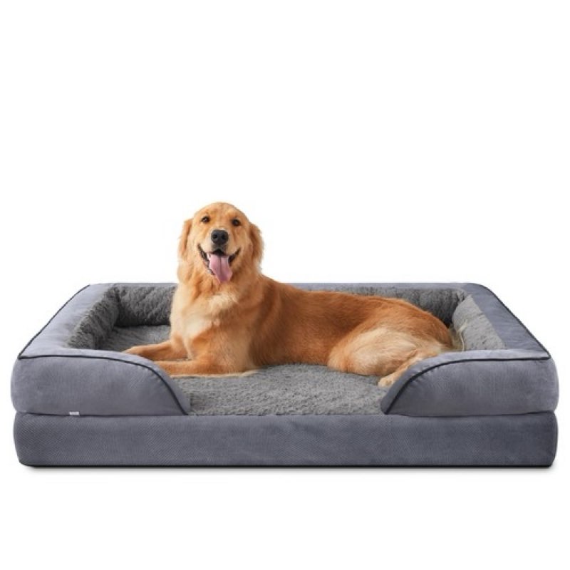 invenho orthopedic dog beds large sized, xl washable dog sofa with egg-crate ...
